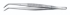 Tweezers 130 mm, pointed curved, quality finish, 18/10 steel