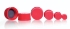 Screw caps,PMT,red,with PTFE-coated seal, GL 32 pack of 10